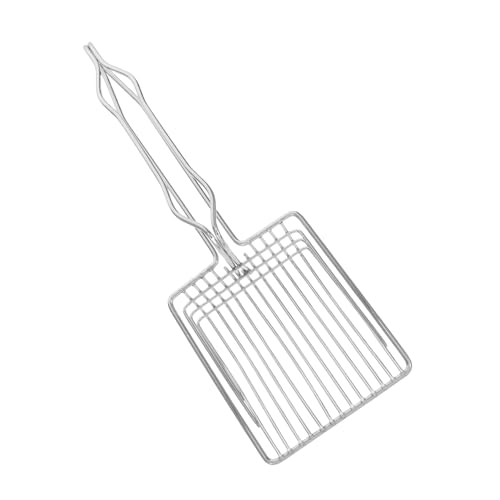 Toyvian Schaufel Für Katzenstreu Pooper Scooper Katzentoilettenschaufel Wurfsieb Metallstreu Scoop Katzenschaufel Robuste Streuschaufel Aus Metall Katzenstreusieb Rostfreier Stahl Silver von Toyvian