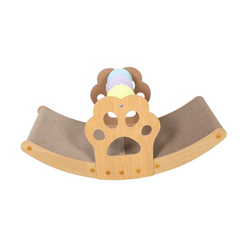 Toyvian Schaukelnder Katzenkratzbaum, Loungebett Mit Bunten Bällen, Ganzjahres-katzenkrallen-schleifbrett, Ruhe- Und Spielbereich, Kratzbaum Für Kätzchen Toyvian Schaukelnder Katzenkratzbaum, Loungebett Mit Bunten Bällen, Ganzjahres-katzenkrallen-schleifbrett, Ruhe- Und Spielbereich, Kratzbaum Für Kätzchen von Toyvian
