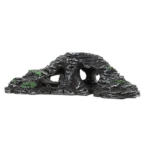 Toyvian Schildkröten-terrasse Lebensraum Reptilienfelsen Reptilienpanzerzubehör Reptiliendekor Plattform Zum Sonnenbaden Für Schildkröten Schildkrötenplattform Für Aquarium Tank Harz von Toyvian