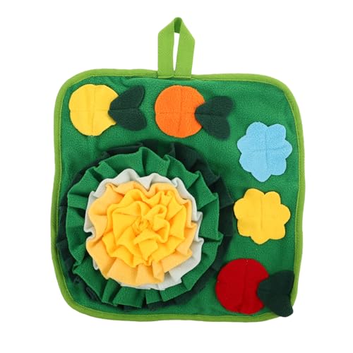 Toyvian Schnüffelmatte für Kleine Haustiere Weiche Trainingsmatte zur Fütterungsverlangsamung rutschfest für Hamster Kaninchen Meerschweinchen Vögel Fördert Gesunde Verdauung und Geistige von Toyvian