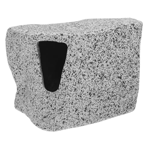 Toyvian Shrimp House Cichlid Escape Tank Schildkröten-aquariumdekorationen Turtle Panzerzubehör Aquarium Höhle Garnelen Verstecken Sich Fischbecken Versteck Dark Grey Ton von Toyvian