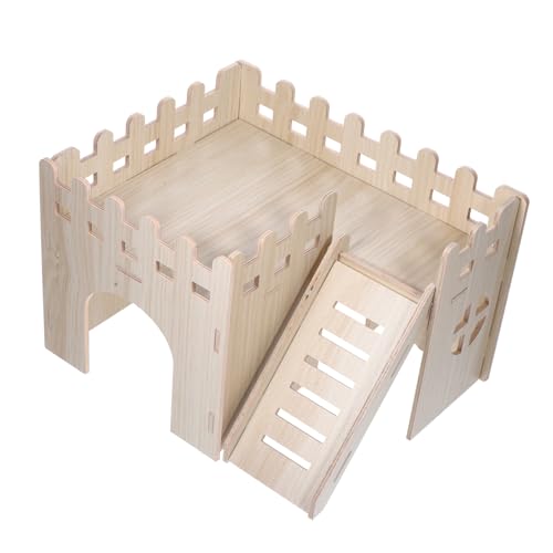 Toyvian Sicheres Holz Hamsterhaus mit Versteckfunktion Natürlicher Rückzugsort für Hamster Meerschweinchen Igel und Kleine Kleintiere Gemütliche Spiel und Schlafvilla Toyvian Sicheres Holz Hamsterhaus mit Versteckfunktion Natürlicher Rückzugsort für Hamster Meerschweinchen Igel und Kleine Kleintiere Gemütliche Spiel und Schlafvilla von Toyvian