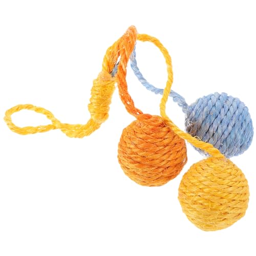Toyvian Sisal Ball Katzen Interaktives Katzenspielzeug Kätzchenspielzeug für Hauskätzchen drinnen selbst Sisalkugel für Katzen Katze Sisal Bälle Toyvian Sisal Ball Katzen Interaktives Katzenspielzeug Kätzchenspielzeug für Hauskätzchen drinnen selbst Sisalkugel für Katzen Katze Sisal Bälle von Toyvian