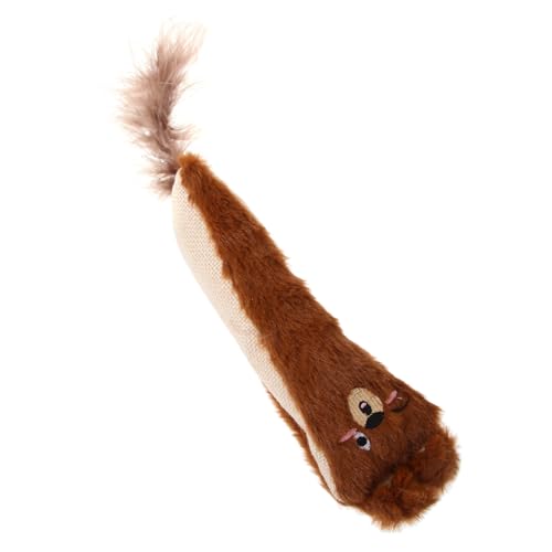 Toyvian Sisar Paper Cat Toy drinnen ausgestopft Kätzchen kauen Katzenspielzeug Mäuse Stofftier für Katzen Katzen-Mäuse- Plüsch Hellbraun von Toyvian