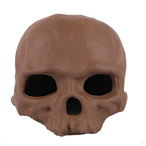 Toyvian Skull Dekoration Retro Ornament für Aquarien Lustiges Design für Fischbehälter für Süß und Versteckmöglichkeiten für Fische und Kleine Reptilien Einzigartiger Stil von Toyvian