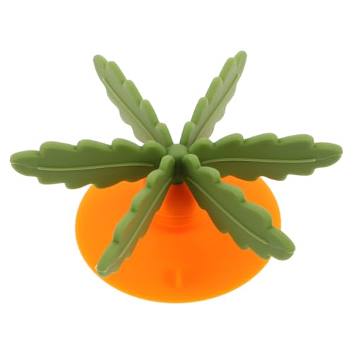 Toyvian Slow Feeder Schüssel aus für Hunde Spiral Futtereinsatz zur Verlangsamung Essens für Große Mittelgroße und Kleine Grün und Orange mit Stabiler Saugbasis und Sanftem Material für von Toyvian