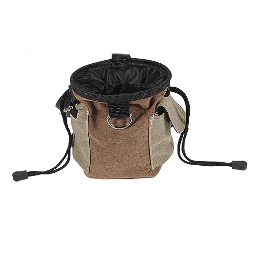 Toyvian Snackpaket Für Haustiere Hundetaschen Abfall Hunde -Snack -Beutel Trainingstasche Behandeln Leckerlis Für Das Hundetraining Tasche Für Hundeleckereien Oxford-Stoff Light Brown von Toyvian