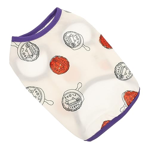 Toyvian Sommer Hundekleid Haustier Welpenkleidung Hunde Sonnenhemd Für Outfit Hundemantel Welpen Kühlweste Kleines Hundekostüm Hundekleidung Welpenweste Hundeoberteile Rosa Hemd von Toyvian