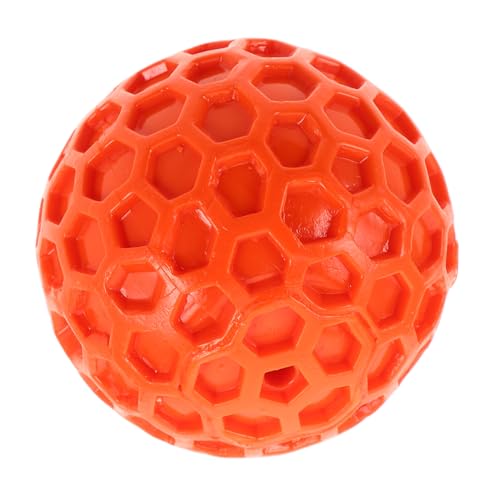 Toyvian Squeaky Hundespielzeug Ball Weicher Gummi Kauspielzeug für Kleine Hunde Welpen mit Honigwaben Design für Mentale Stimulation und Toyvian Squeaky Hundespielzeug Ball Weicher Gummi Kauspielzeug für Kleine Hunde Welpen mit Honigwaben Design für Mentale Stimulation und von Toyvian