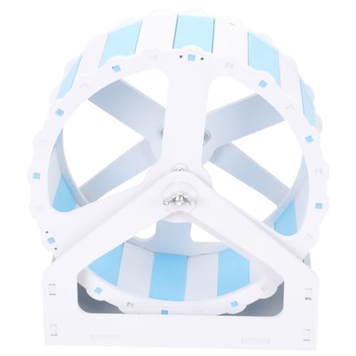 Toyvian Geräuschloses Hamsterrad für Kleintiere Kompaktes Chinchilla Rad Ratten Zubehör Spielzeug für Hamster und Igel Dekoratives Laufrad für Haushalt von Toyvian