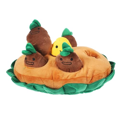 Toyvian Quietschendes Hundespielzeug Karotte Kartoffel Plüsch Interaktives Haustierspielzeug für Welpen und Hunde Toyvian Quietschendes Hundespielzeug Karotte Kartoffel Plüsch Interaktives Haustierspielzeug für Welpen und Hunde von Toyvian