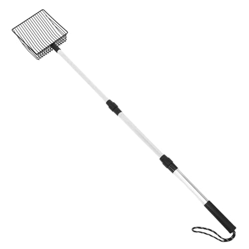 Toyvian Telescopische Katzenschaufel mit Verlängertem Griff und Leichte Siebschaufel für Katzenstreu und Hühnerstall Reinigen von Katzenklo und Kotsieb von Toyvian