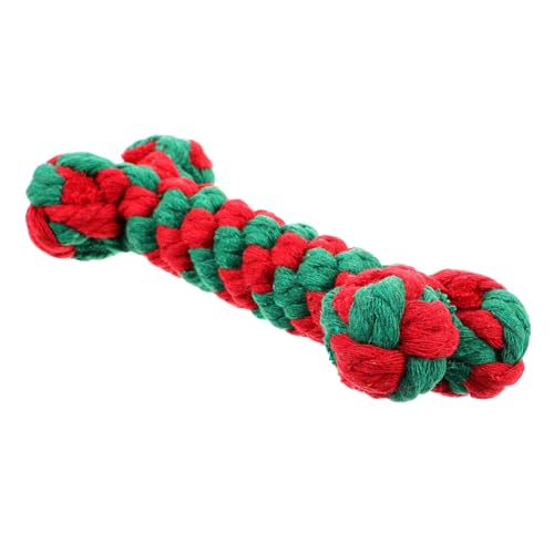 Toyvian Puppy Chew Toy Kauknochen Aus Baumwolle Weihnachtsstil Für Hunde Sicheres Und Langlebiges Spielzeug Zur Zahnpflege Und Beschäftigung Toyvian Puppy Chew Toy Kauknochen Aus Baumwolle Weihnachtsstil Für Hunde Sicheres Und Langlebiges Spielzeug Zur Zahnpflege Und Beschäftigung von Toyvian