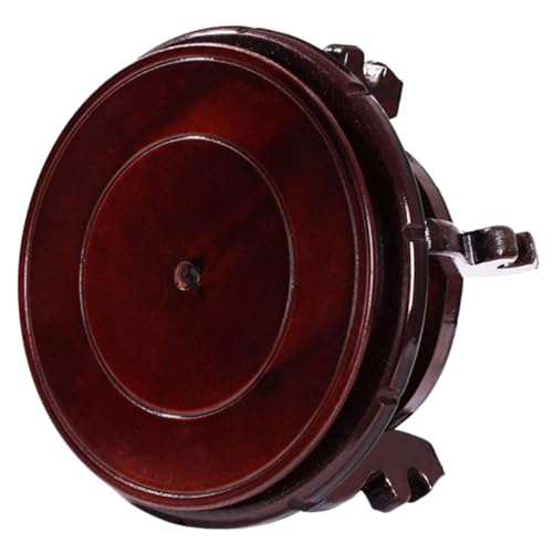 Toyvian Topfpflanzengestell Stand Steht Boden Drinnen Vase Anlage Zimmerpflanzen Links Buddha-statuenständer Kunsthandwerk-ausstellungsbasis Home-Ornament-ständer Light Brown Holz von Toyvian