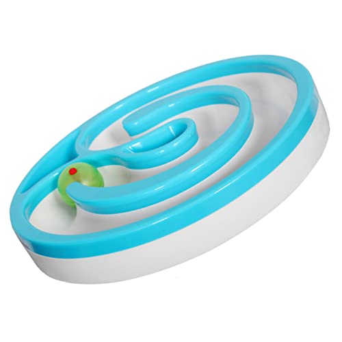 Toyvian Trackball Katzenspielzeug Haustierspielzeug Für Kätzchen Teaser Katzen Track Katzen Intelligenzspielzeug Kätzchen Track Sound Interaktives Katzenspielzeug von Toyvian