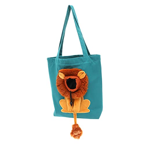 Toyvian Tragbare Katzen Umhängetasche mit Löwendesign Atmungsaktive Große Pet Carrier Tasche für Kleine Hunde und Katzen Leicht für Reisen und Outdoor Aktivitäten von Toyvian