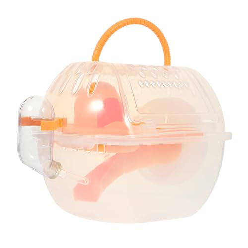 Toyvian Tragbare Kleintier Transportbox mit Lüftung für Hamster Rennmäuse Meerschweinchen Robuster Atmungsaktiver Kunststoffkäfig für Sichere Outdoor Reisen Kleiner Haustiere von Toyvian