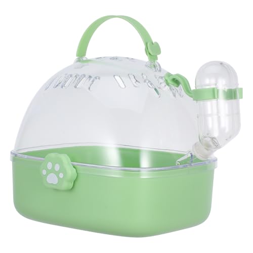 Toyvian Tragbarer Hamster Transportkäfig mit Wasserflasche Vielseitige Transportbox für Kleine Haustiere Wie Hamster Mäuse Kaninchen und Vögel Langlebig und Komfortabel für Reisen von Toyvian