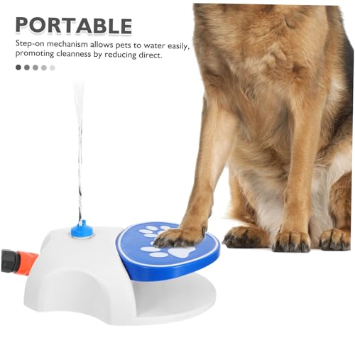 Toyvian Wasserspender Für Hunde Im Freien Mit Fußaktivierung Tretwasserbrunnen Für Haustiere Mit Schlauch Robuster Hundetrinkbrunnen Für Garten Und Reisen von Toyvian