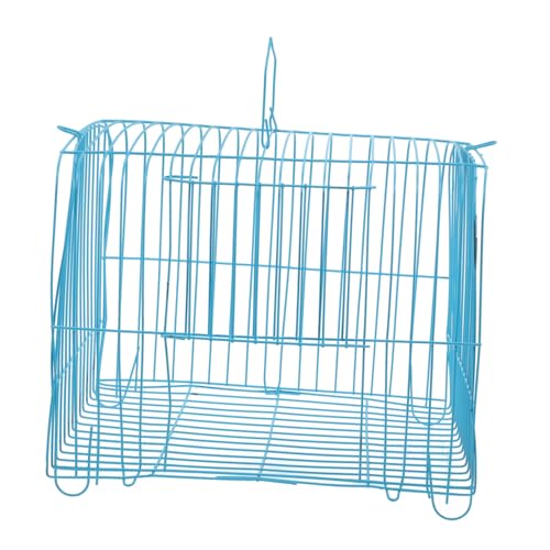 Toyvian Tragbarer Papageienkäfig aus Draht Mittelgroßer Vogelkäfig mit Geräumigem Innenraum Atmungsaktiv und Langlebig als Transportbox für Kleine Vögel und Sittiche von Toyvian