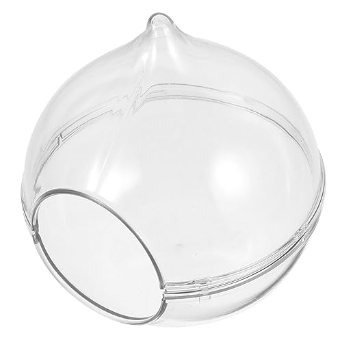 Toyvian Transparente Hamster Sandbadewanne aus Bruchsicherem Kleine Haustier Badewanne und Toilette Leicht zu Reinigendes Sandbad für Hamster Chinchillas und Kleine Nager von Toyvian