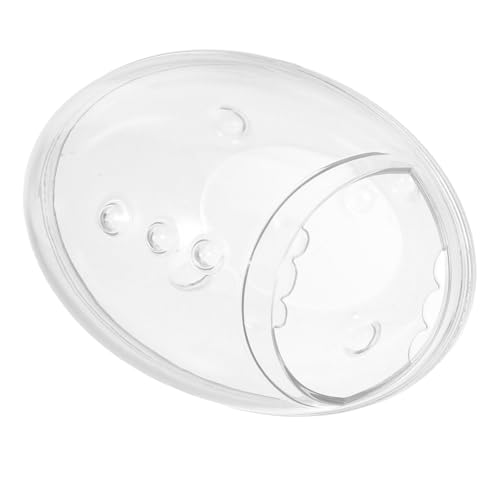 Toyvian Transparente Hamsterbadewanne mit Abnehmbarem Deckel Staubfreies Sandbad für Kleine Haustiere Kompakte Sichere Sandkasten Toilette für Hamster Mäuse Igel und Gerbils von Toyvian