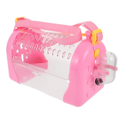 Toyvian Transparente Kleintierbox für Hamster und Kleine Tiere Tragbarer Leichter Hamsterkäfig mit Praktischem Tragegurt für Außeneinsatz und Sichere Haustierbeförderung von Toyvian