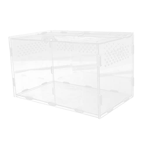 Toyvian Transparente Reptilienbox Tragbare Belüftete Terrarienbox für Schlangen Echsen Schildkröten Leichtes Robustes Reptiliengehege mit Großem Innenraum Toyvian Transparente Reptilienbox Tragbare Belüftete Terrarienbox für Schlangen Echsen Schildkröten Leichtes Robustes Reptiliengehege mit Großem Innenraum von Toyvian