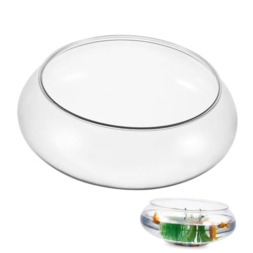 Toyvian Transparenter Aquarium Kunststoff Betta Fischglas Dekorativ Eleganter Desktop Pflanzentopf Modern Für Zuhause Büro Tischdekoration von Toyvian