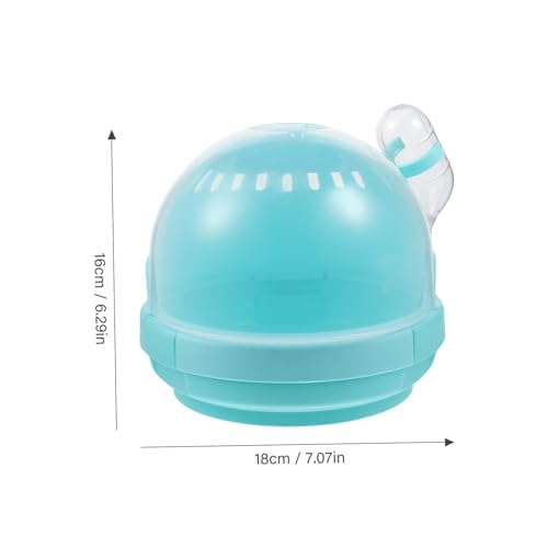 Toyvian Transparenter Hamsterkäfig mit Tragbarem Design Kleiner Kleintier Tragekorb für Hamster Rennmaus Meerschweinchen und Weitere Kleine Haustiere Leichter Langlebiger Ausflugskäfig von Toyvian
