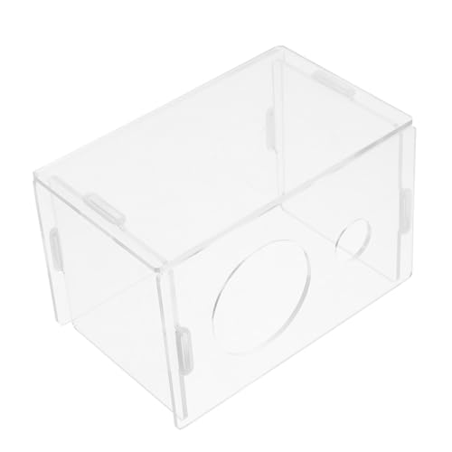 Toyvian Transparentes Versteck für Hamster Transparentes Hamsterhaus Hamster Unterkunft Sicheres Hamsterhaus Kleintier Versteck Hamsterhütte Hamster aus Innenhamster Hamsternest Acryl von Toyvian