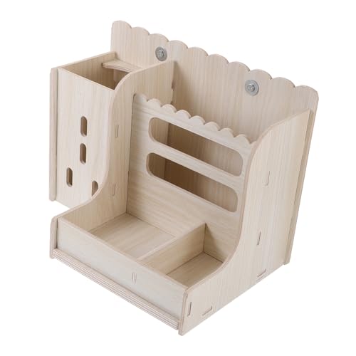 Toyvian Trockenfutterhalter für Kaninchen und Meerschweinchen Hängender Heurack aus Langlebigem Sicheres Futtergestell mit Glatten Kanten Verhindert Verschwendung und Hält Käfig Sauber von Toyvian
