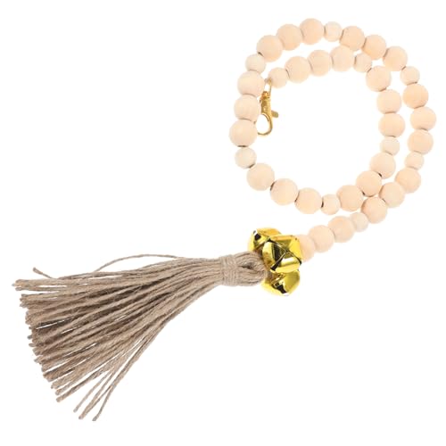 Toyvian Türklingel Für Haustiere Hund Glocke Ausbildung Haustürklingel Haustierseil Mit Türklingel Haustier-türklingeln Trainieren Hölzern Beige von Toyvian