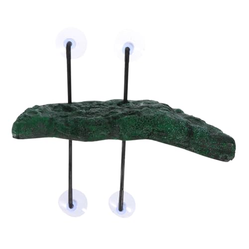 Toyvian Turtle Floating Platform mit Saugnapf Kreative Rampenlösung für Schildkrötenboxen Automatische Basking für Aquarien und Reptilienzugang Mittlere von Toyvian