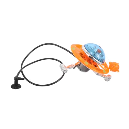 Toyvian UFO Aquarium Dekoration mit Belüfter Anschluss Futuristische Fliegende Untertasse für Fischbecken Ökologisches Landschaftsobjekt für Aquarien Geeignet für Heim Bürogestaltung von Toyvian