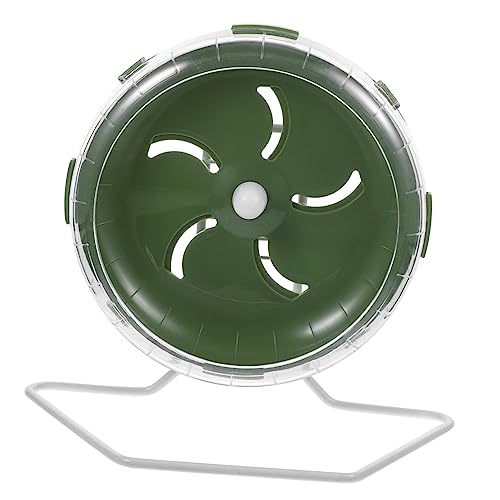 Toyvian Ultra Laufrad für Meerschweinchen Transparentes Hamsterrad mit Weißem Standfuß Geräuscharmes Laufspielzeug für Kleintiere Wie Igel Chinchilla und von Toyvian