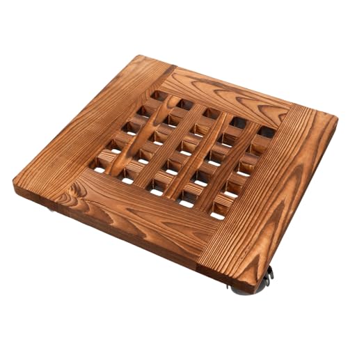 Toyvian Universal Blumentopf Basis Mit Rädern Beweglich Für Rollen Blumentopf Topfständer Garten Rollregale Tabletts Große Töpfe Räder Für Den Innenbereich Mit Pflanzen Mobile von Toyvian