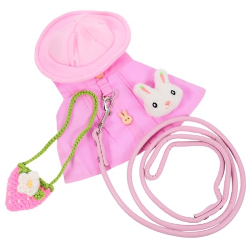 Toyvian Verstellbares Kaninchen Kostüm Set mit Geschirr und Leine für Kleine Haustiere Bequemes Hasengeschirr Robustes Flexibles Geeignet für Kaninchen Frettchen Hamster und Katzen Toyvian Verstellbares Kaninchen Kostüm Set mit Geschirr und Leine für Kleine Haustiere Bequemes Hasengeschirr Robustes Flexibles Geeignet für Kaninchen Frettchen Hamster und Katzen von Toyvian