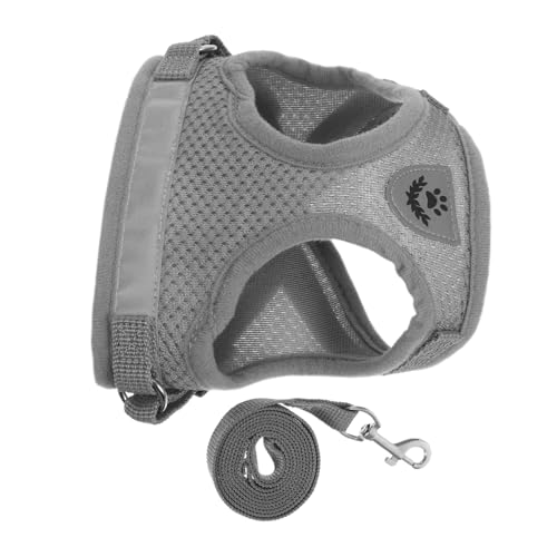 Toyvian Verstellbares Katzen und Kleinhundgeschirr Set für Haustiere Atmungsaktives Mesh Weste Ausbruchssicher Komfortabel und Stilvoll in Elegantem Toyvian Verstellbares Katzen und Kleinhundgeschirr Set für Haustiere Atmungsaktives Mesh Weste Ausbruchssicher Komfortabel und Stilvoll in Elegantem von Toyvian