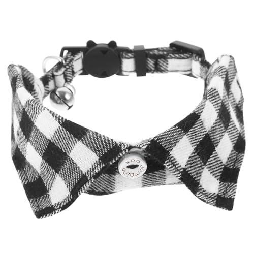 Toyvian Katzenhalsband mit Fliege Verstellbar Kariert Süßes Haustierhalsband für Katzen Katzenaccessoire für Partys und Fotoshootings Toyvian Katzenhalsband mit Fliege Verstellbar Kariert Süßes Haustierhalsband für Katzen Katzenaccessoire für Partys und Fotoshootings von Toyvian