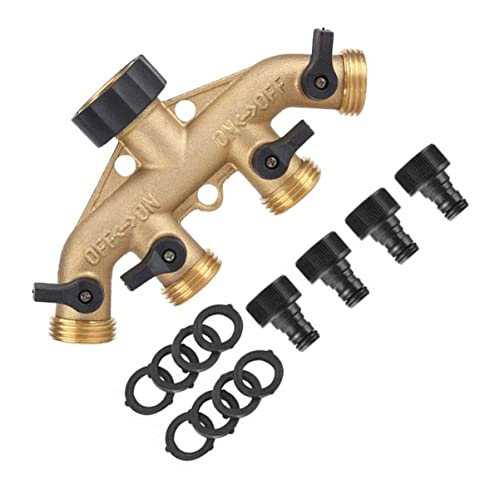 Toyvian Verteiler Schlauchadapter mit Absperrventil für Gartenbewässerung Kompatibel mit Standard Schläuchen zu Installieren Toyvian Verteiler Schlauchadapter mit Absperrventil für Gartenbewässerung Kompatibel mit Standard Schläuchen zu Installieren von Toyvian