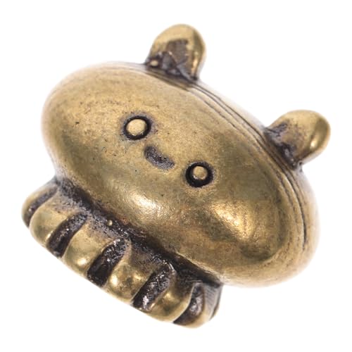 Toyvian Vintage Messing Medusen Figurine Aquarium Dekoration Handgefertigt Feine Verarbeitung Einzigartige Fischbehälter Ornament Tier Statue von Toyvian