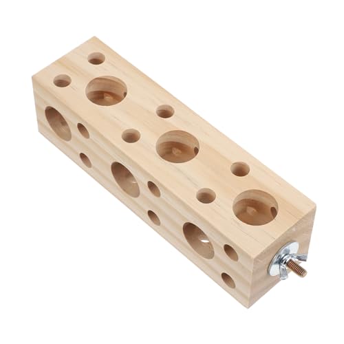Toyvian Vogel Holzblock Kaut Spielzeug Papagei Futtersuche Spielzeug Training Spielzeug Holzfeuer Spielzeug Beißend Zahnen Vogelkäfigzubehör Cockatiels Beige Toyvian Vogel Holzblock Kaut Spielzeug Papagei Futtersuche Spielzeug Training Spielzeug Holzfeuer Spielzeug Beißend Zahnen Vogelkäfigzubehör Cockatiels Beige von Toyvian