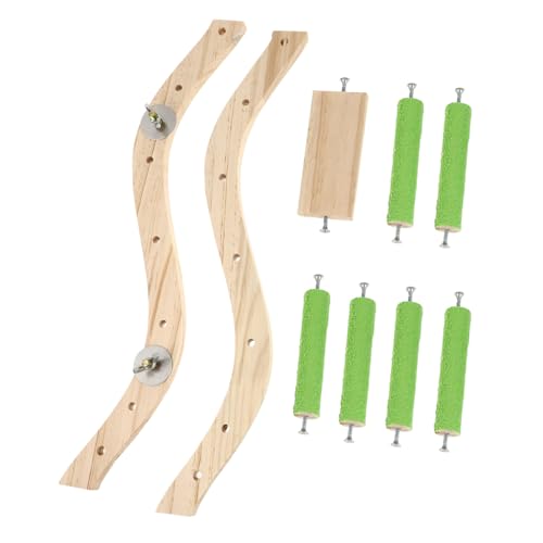 Toyvian Vogel Papagei Kletterleiter Papageienleiter Nymphensittich Klettern vogelkäfig zubehör vogelzubehör für käfig Papageienkäfigversorgung Holz Design Beißspielzeug Green Toyvian Vogel Papagei Kletterleiter Papageienleiter Nymphensittich Klettern vogelkäfig zubehör vogelzubehör für käfig Papageienkäfigversorgung Holz Design Beißspielzeug Green von Toyvian