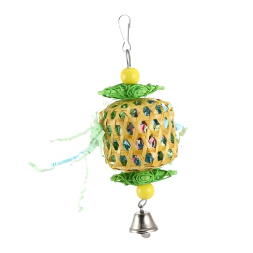 Toyvian Vogelspielzeug Glockenförmig Zum Aufhängen Schaukel Nymphensittich Vogelfutterspielzeug Kauspielzeug Für Vögel Buntes Beißen Rattanpapier Zufällige Farbe Toyvian Vogelspielzeug Glockenförmig Zum Aufhängen Schaukel Nymphensittich Vogelfutterspielzeug Kauspielzeug Für Vögel Buntes Beißen Rattanpapier Zufällige Farbe von Toyvian