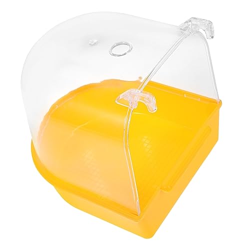 Toyvian Vogelbadewanne für Käfige Praktische Vogeldusche für Wellensittiche und Papageien aus Stabilem Sicher und Einfach zu Reinigen für Sommer und Winterbäder von Toyvian