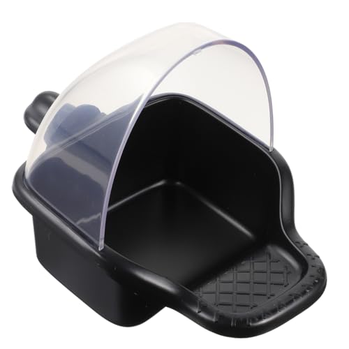 Toyvian Vogelbadewanne für Wellensittiche Futterbox und Badewanne aus Multifunktional und Platzsparend für Vogelkäfige Futterverschwendung von Toyvian