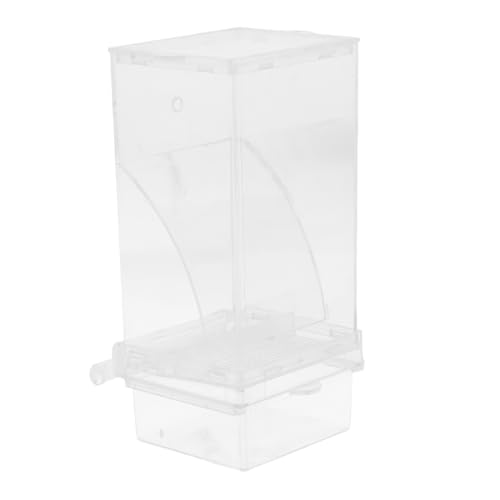 Toyvian Vogelfutterspender Transparent Papageienfutterspender Vogeltränke Samenfänger Futterautomat Für Käfig Vogelfutterhalter Wasserfütterer Für Vögel Papageienfutternapf von Toyvian