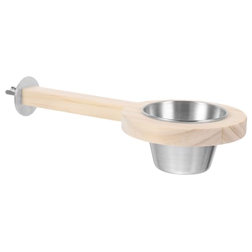 Toyvian Vogelfutterspender Für Käfige Robuster Edelstahl Holznapf Mit Sitzstange Einfach Zu Reinigen Für Papageien Und Wellensittiche Für Futter Wasseraufnahme Toyvian Vogelfutterspender Für Käfige Robuster Edelstahl Holznapf Mit Sitzstange Einfach Zu Reinigen Für Papageien Und Wellensittiche Für Futter Wasseraufnahme von Toyvian
