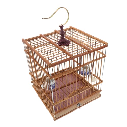 Toyvian Vogelkäfig Klein Rechteckig mit Kohlenstoffveredeltem Handgefertigt Langlebig für Zosterops Goldfinken Natürlicher Lebensraum Dekorativ für Garten Balkon Wohnzimmer Toyvian Vogelkäfig Klein Rechteckig mit Kohlenstoffveredeltem Handgefertigt Langlebig für Zosterops Goldfinken Natürlicher Lebensraum Dekorativ für Garten Balkon Wohnzimmer von Toyvian